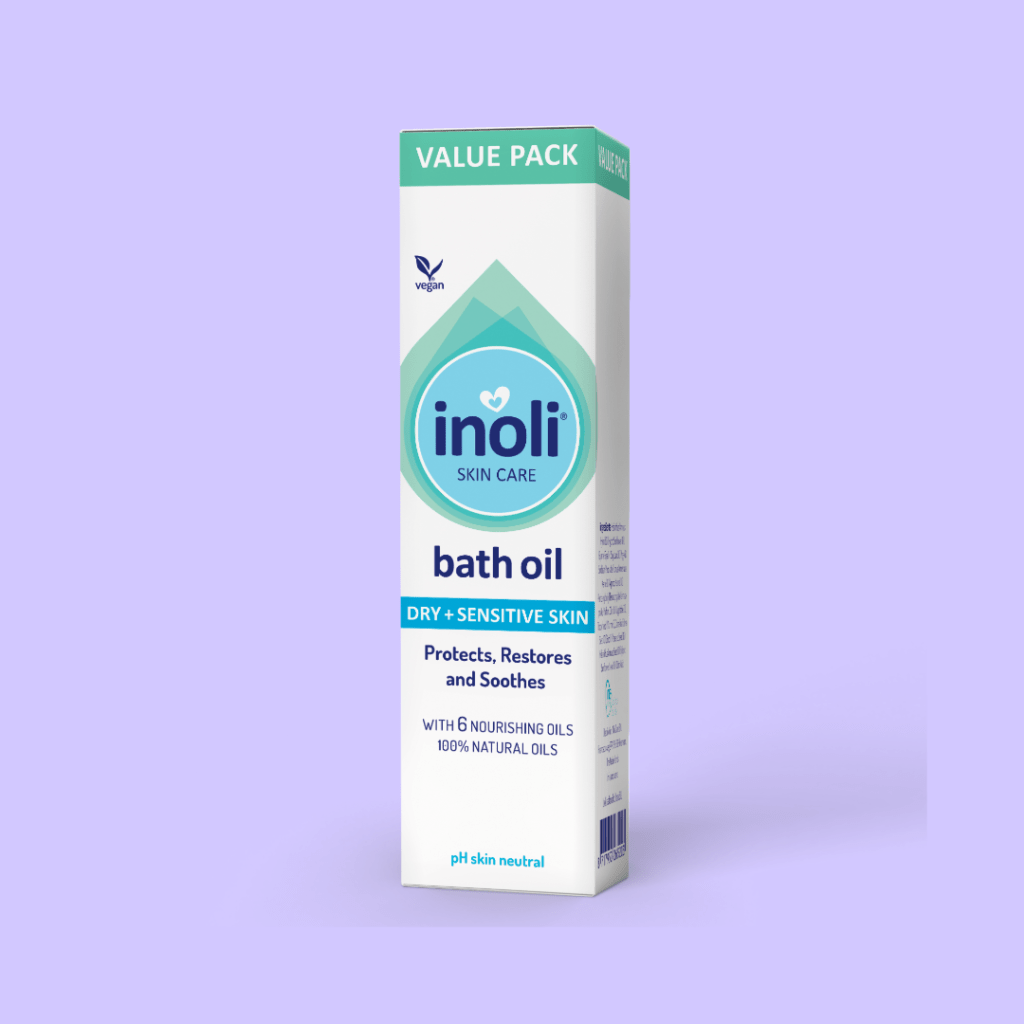 Inoli badolie intensief vettend 200ml verpakking voor gevoelige babyhuid