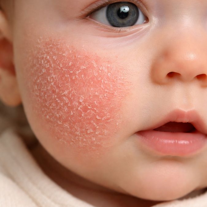 Droge babywangetjes verzorgen