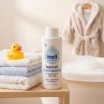 Droge huid van een pasgeboren baby